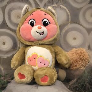 Care Bears Love A Lot Fox Squirrel 13” Plush Pink Bear Unlock The Magic